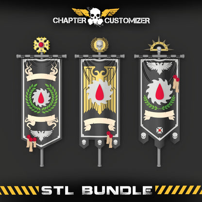 Blood Buzzsaw STL Chapter Standard Bearer Banners