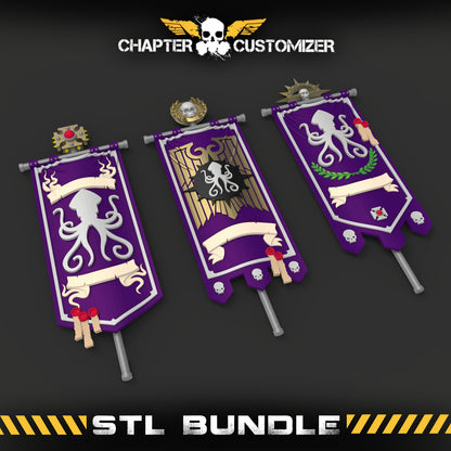 Krakens STL Chapter Standard Bearer Banners