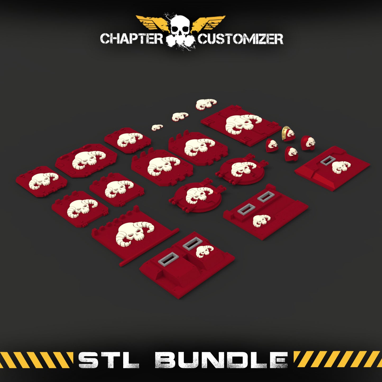 Demon Skull STL Chapter Bundle