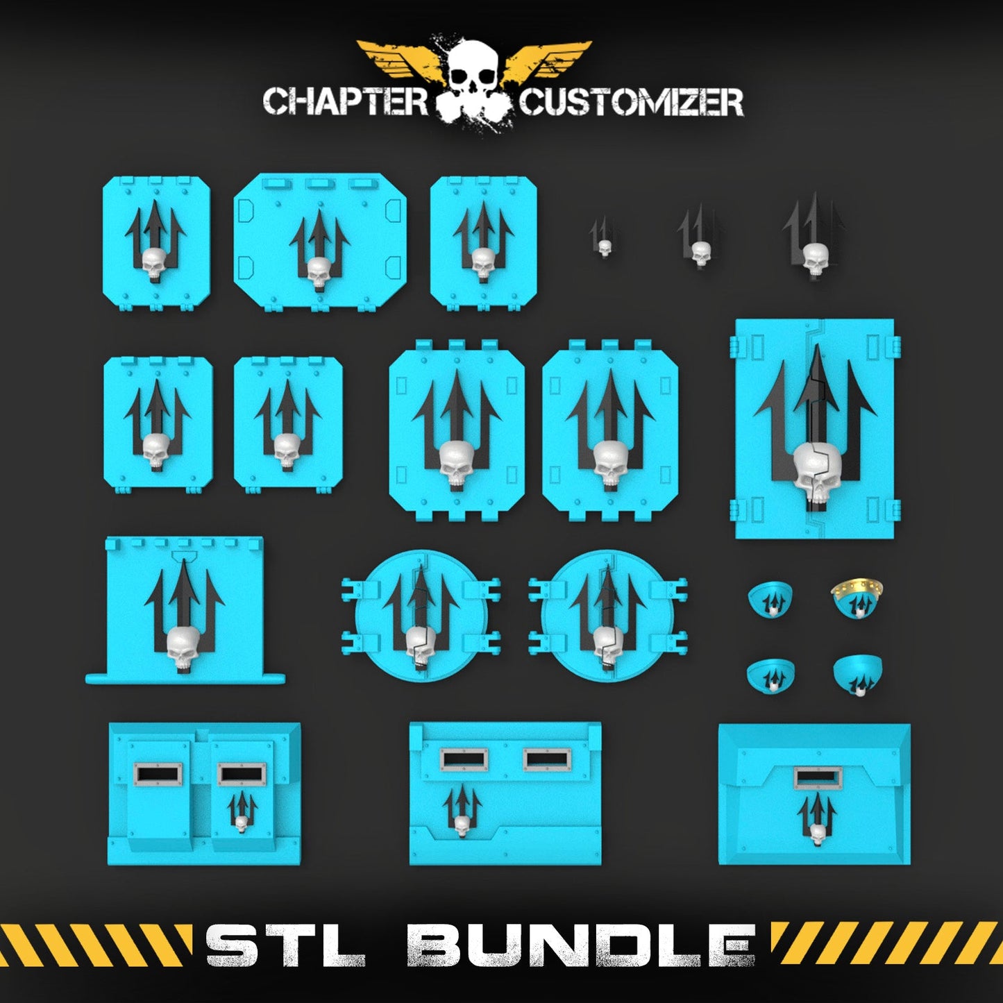 Skull Tridents STL Chapter Bundle