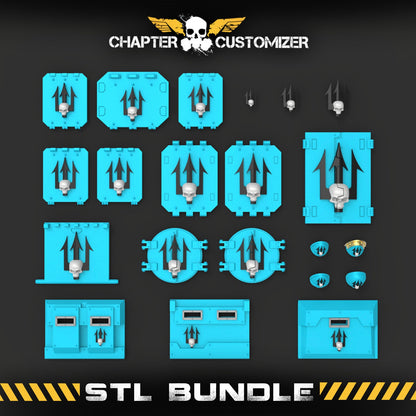 Skull Tridents STL Chapter Bundle