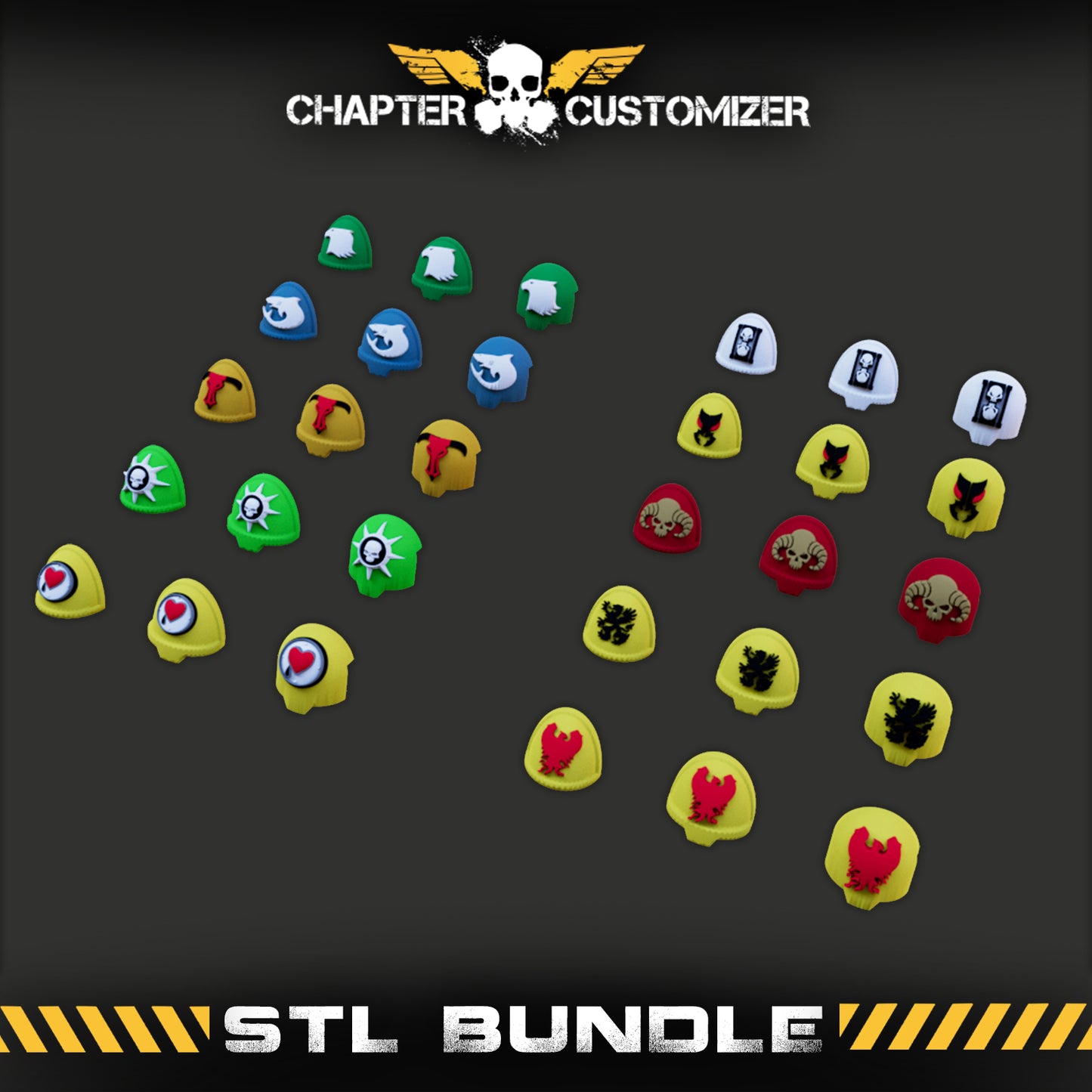 Kill Squad Shoulder Pad STL Bundle 1