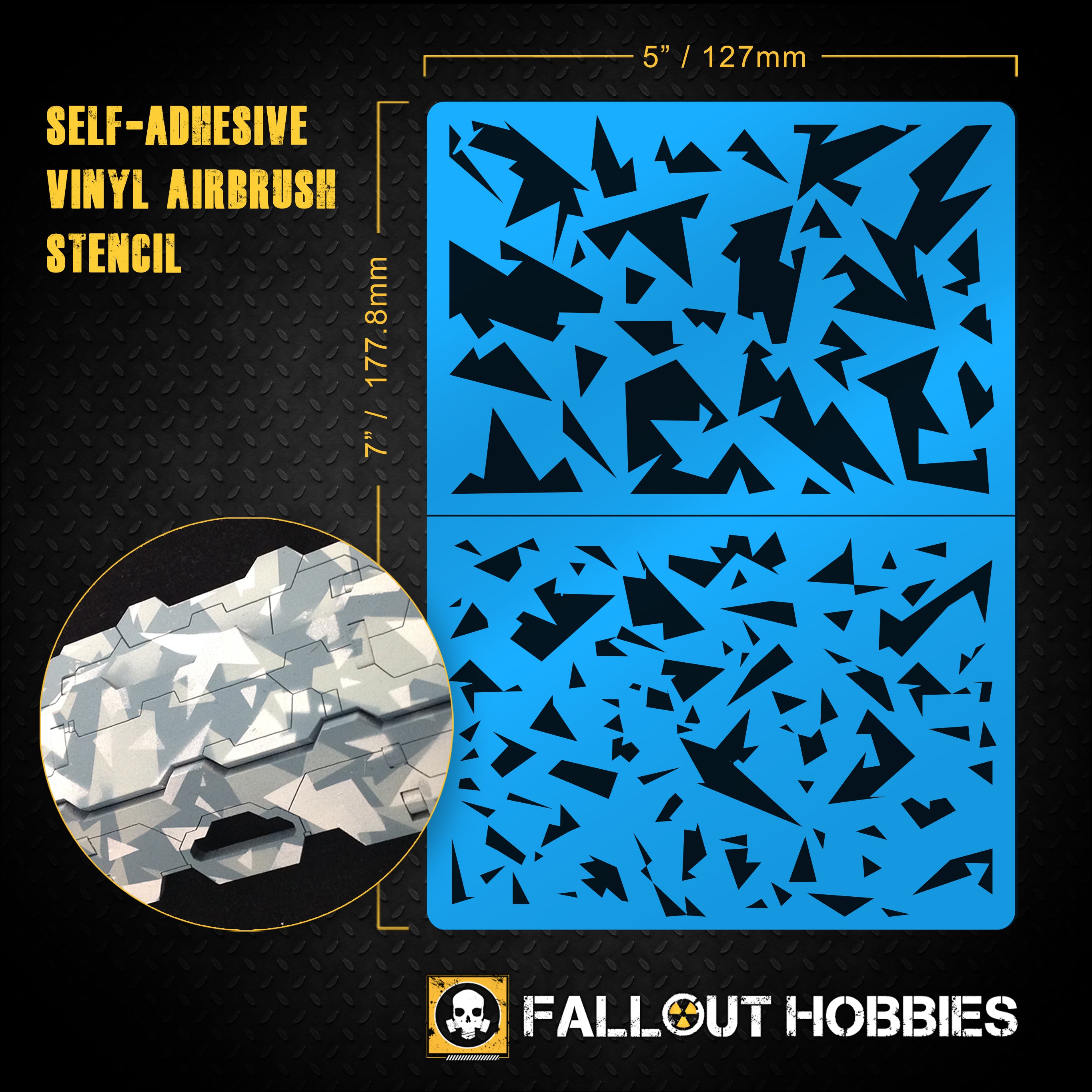 Shard Camo Airbrush-Schablone – Fallout Hobbies