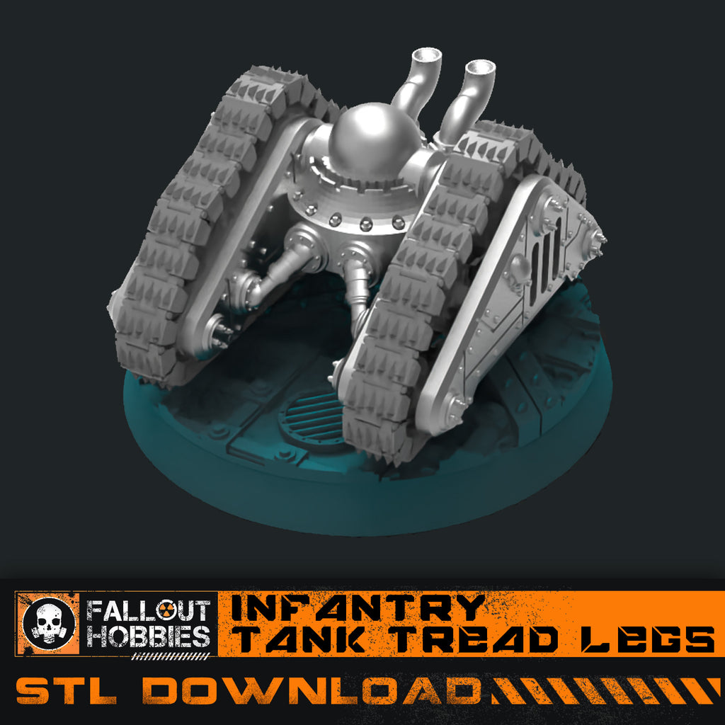 Infantry Tank Tread Legs Stl File Download Fallout Hobbies